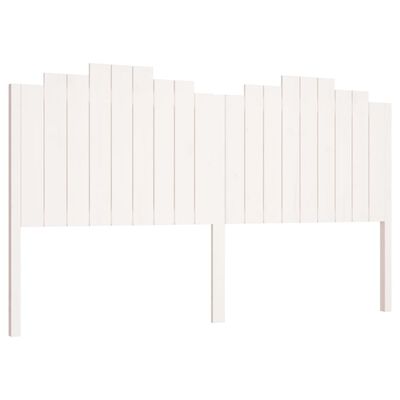 vidaXL Bed Headboard White 186x4x110 cm Solid Wood Pine