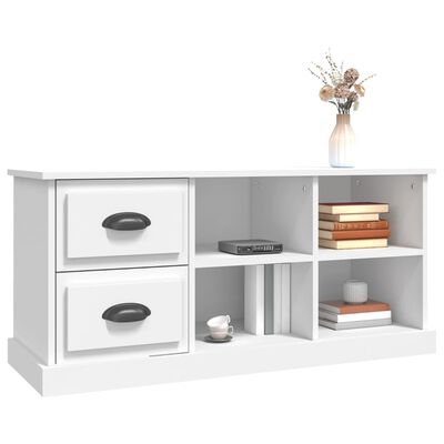 vidaXL TV Cabinet White 102x35.5x47.5 cm Engineered Wood