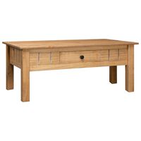 vidaXL Coffee Table 100x60x45 cm Solid Pine Wood Panama Range