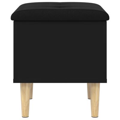 vidaXL Storage Bench Black 42x42x46 cm Engineered Wood