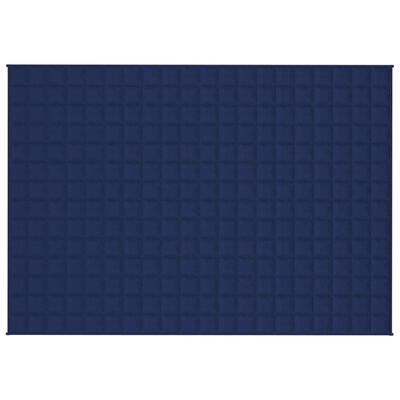 vidaXL Weighted Blanket Blue 140x200 cm Single 10 kg Fabric