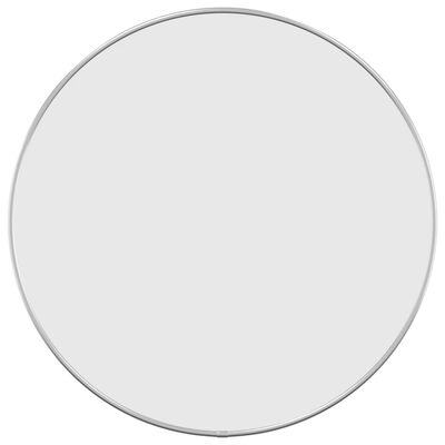 vidaXL Wall Mirror Silver Ø 50 cm Round