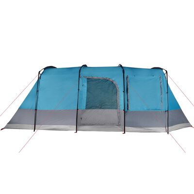 vidaXL Camping Tent Tunnel 4-Person Blue Waterproof