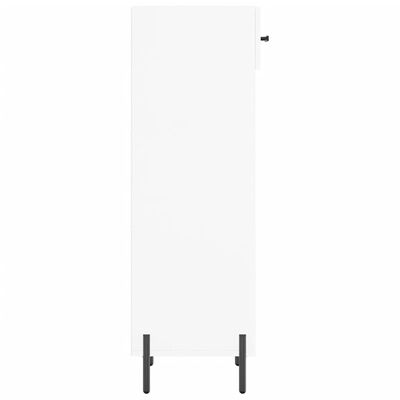 vidaXL Shoe Cabinet High Gloss White 30x35x105 cm Engineered Wood