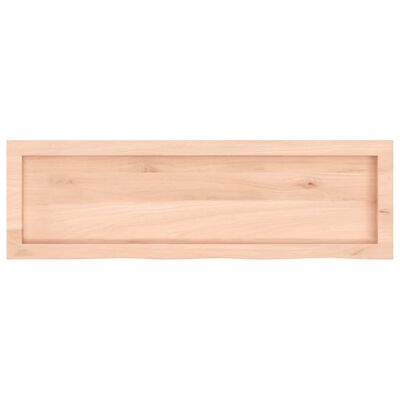 vidaXL Bathroom Countertop 100x30x(2-6) cm Untreated Solid Wood