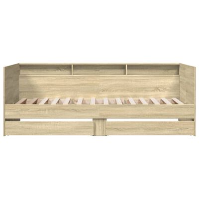 vidaXL Daybed with Drawers without Mattress Sonoma Oak 75x190 cm Small Single