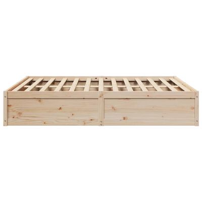 vidaXL Bed Frame without Mattress 180x200 cm Super King Solid Wood Pine