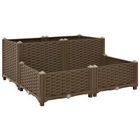 vidaXL Raised Bed 80x80x38 cm Polypropylene