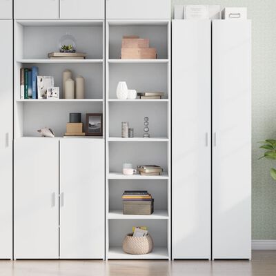 vidaXL Highboard White 50x41x185 cm Engineered Wood