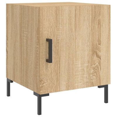 vidaXL Bedside Cabinets 2 pcs Sonoma Oak 40x40x50 cm Engineered Wood