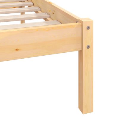 vidaXL Bed Frame without Mattress Solid Wood 120x200 cm