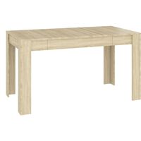 vidaXL Dining Table Sonoma Oak 140x74.5x76 cm Engineered Wood