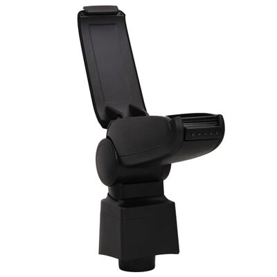 vidaXL Car Armrest Black 12x34x(35-47) cm ABS