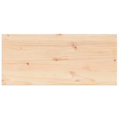 vidaXL Table Top 100x50x1.7 cm Rectangular Solid Wood Pine