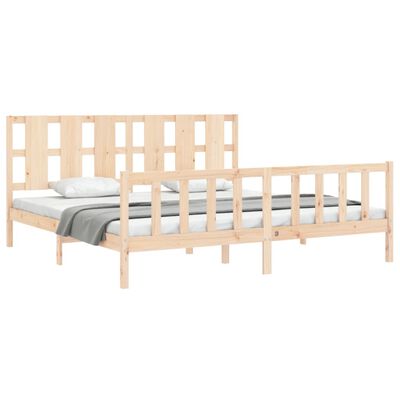 vidaXL Bed Frame without Mattress 200x200 cm Solid Wood Pine