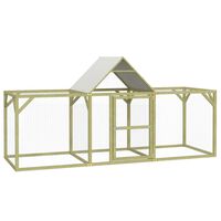 vidaXL Chicken Coop 300x100x150 cm Impregnated Solid Wood Pine