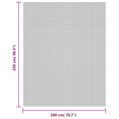 vidaXL Camping Floor Mat Cream 2.5x2 m