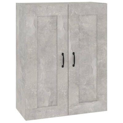 vidaXL Hanging Wall Cabinet Concrete Grey 69.5x32.5x90 cm