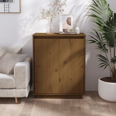 vidaXL Sideboard Honey Brown 60x34x75 cm Solid Wood Pine