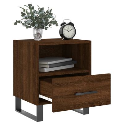 vidaXL Bedside Cabinets 2 pcs Brown Oak 40x35x47.5 cm Engineered Wood