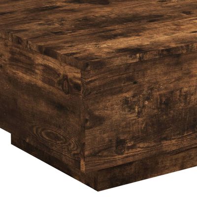 vidaXL Coffee Table Smoked Oak 55x55x31 cm Engineered Wood
