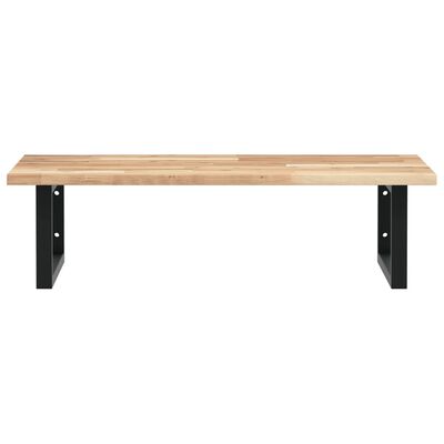 vidaXL Basin Shelf Wall Mounted Steel and Solid Wood Acacia