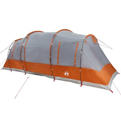 vidaXL Family Tent Tunnel 6-Person Grey Waterproof