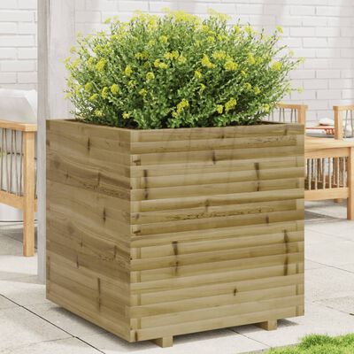 vidaXL Garden Planter 70x70x72.5 cm Impregnated Wood Pine