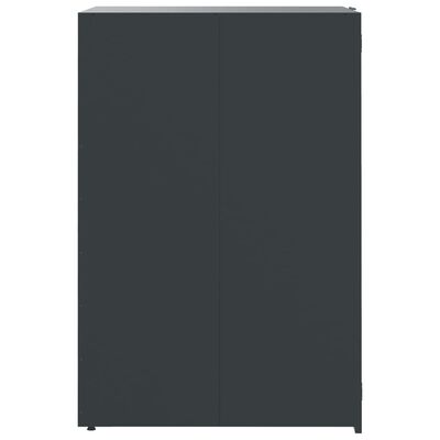 vidaXL Wheelie Bin Storage for 3 Bins Anthracite 207x79x117 cm Steel