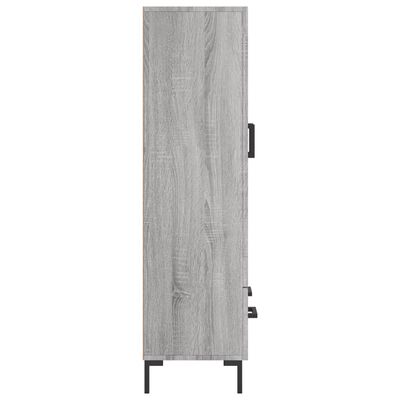 vidaXL Highboard Grey Sonoma 69.5x31x115 cm Engineered Wood