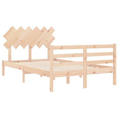 vidaXL Bed Frame without Mattress Double Solid Wood