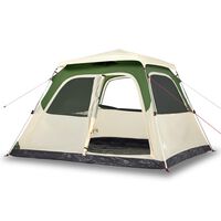 vidaXL Family Tent Dome 6-Person Green Quick Release