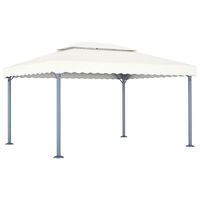 vidaXL Gazebo 400x300 cm Cream Aluminium