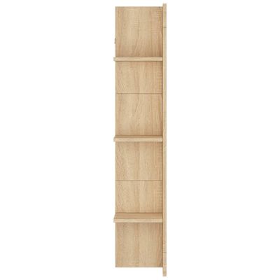 vidaXL TV Cabinet Sonoma Oak 152x22x113 cm Engineered Wood