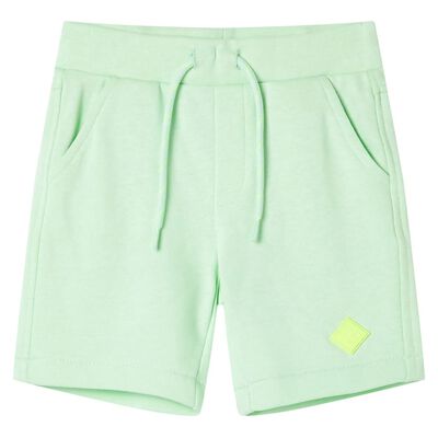 Kids' Shorts with Drawstring Bright Green 128