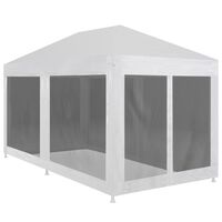 vidaXL Party Tent with 6 Mesh Sidewalls 6x3 m