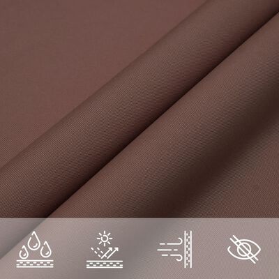 vidaXL Sunshade Sail Oxford Fabric Rectangular 2x2.5 m Brown