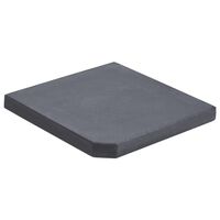 vidaXL Umbrella Weight Plate Black Granite Square 25 kg