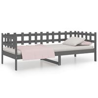 vidaXL Day Bed without Mattress Grey 80x200 cm Solid Wood Pine