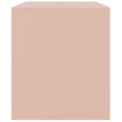 vidaXL TV Cabinet Pink 99x39x44 cm Steel