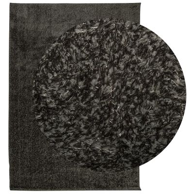 vidaXL Rug ISTAN High Pile Shiny Look Anthracite 120x170 cm