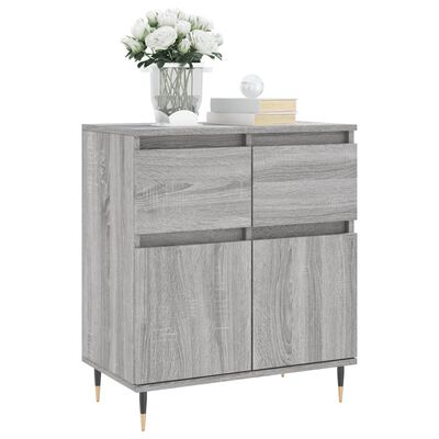 vidaXL Sideboard Grey Sonoma 60x35x70 cm Engineered Wood