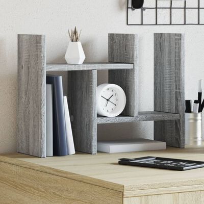 vidaXL Desk Organiser Grey Sonoma 34.5x15.5x35.5 cm Engineered wood