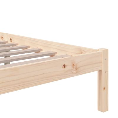 vidaXL Bed Frame without Mattress Solid Wood 140x200 cm