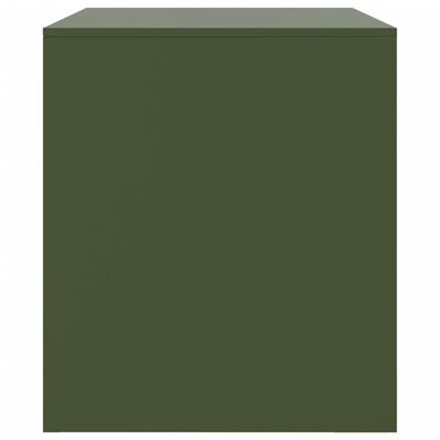 vidaXL TV Cabinet Olive Green 67x39x44 cm Steel