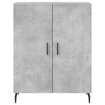 vidaXL Highboard Concrete Grey 69.5x34x180 cm Engineered Wood