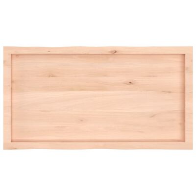 vidaXL Table Top 100x50x(2-6) cm Untreated Solid Wood Live Edge