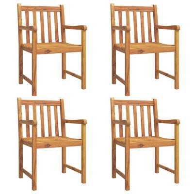 vidaXL 5 Piece Garden Dining Set Solid Wood Acacia