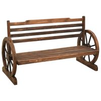 vidaXL Garden Bench 112 cm Solid Firwood