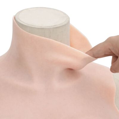 vidaXL Silicone Breastplate Caucasian C Cup